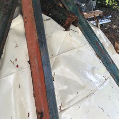 Antique cast iron box gutters