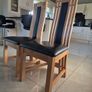 8 solid oak dining chairs Image 5