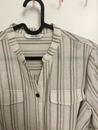 New Linen Blend Shirt Dress