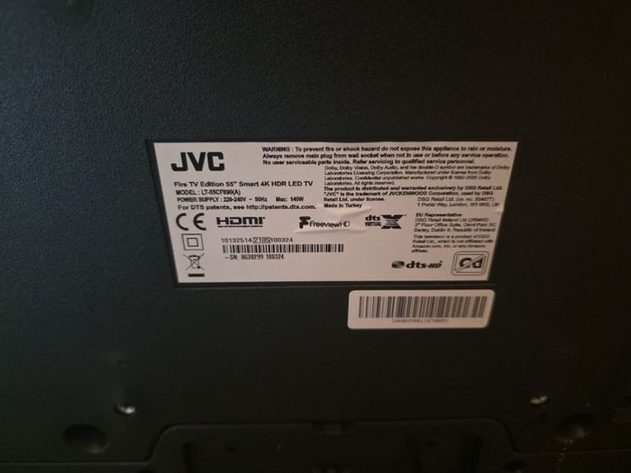 Jvc Fire Tv Edition 55" Smart 4k Hdr Led Tv