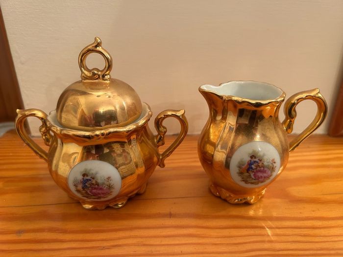 Bondware Antique Demitasse Coffee Set