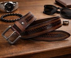 Premium Genuine Leather Belt Stylish Vintage Designer Belt Durable Formal & Casual Waist Belt