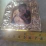 Framed Vintage Madonna and child  picture- in Silver stamped 925 Frame. Image 7