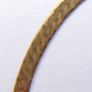 Vintage Solid 9K Yellow Gold 375 Herringbone Bracelet: Reversible Textured & Polished Finish, Flat Snake Chain Style length 7,1" - 1,1g Image 10