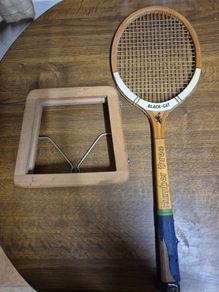 Vintage Tennis Racquet Black Cat Number Three Castlewood