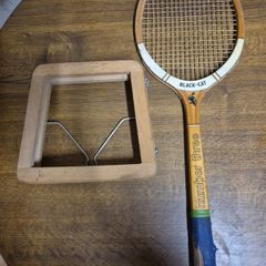 Vintage Tennis Racquet Black Cat Number Three Castlewood