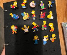 Simpsons croc charms