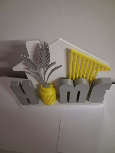 Brand New 3D Printed "HOME" Table Sign / Modern Decor