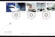 2002 Great Britain 50th Anniversary of Passenger Jet Aviation Airliners Commemorative Stamps Royal Mail Addressed First Day Cover (FDC)