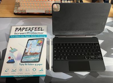 iPad Magic Keyboard 11" + Apple Pencil 2nd Gen + Paper like screen protector