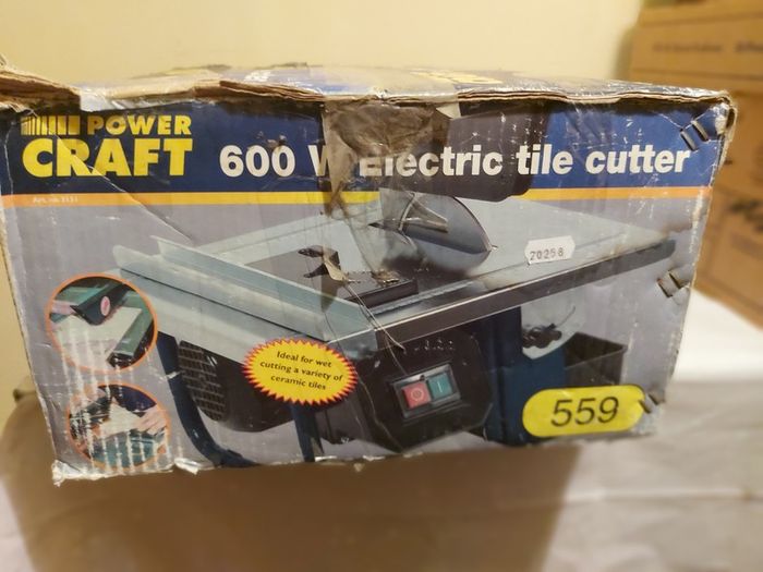 Powercraft 600W Electric Tile Cutter Model TC 180 11, as new, never used and in excellent condition