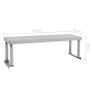 Work Table Overshelf 120x30x35 cm Stainless Steel Image 7