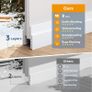 2 Pack Draft Excluder for Doors, Self Adhesive Door Draft Excluder Soundproof Weather Proof Draught Excluder for Doors 2" W x 39" L White Image 3