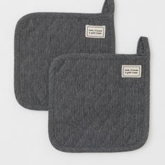 H&M Pot holders 2 pack dark grey