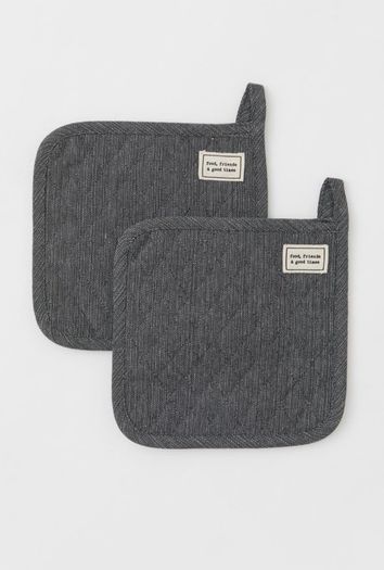 H&M Pot holders 2 pack dark grey