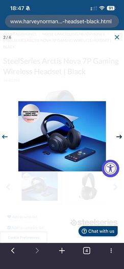 Arctis Nova 7P Wireless PS5 360headphones