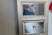 mirrored side table