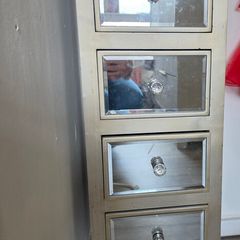 mirrored side table