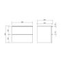 Cersanit Vigro Vanity Unit White Gloss (cabinet + Washbasin) Image 4