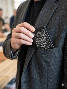 "Grumpy Fkers Club" Pop-Up RFID Wallet