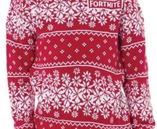 FortniteJunior Fairisle Knitted Jumper Red