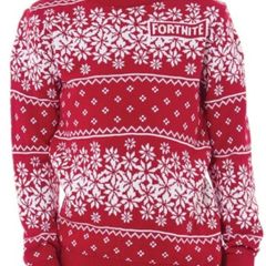 FortniteJunior Fairisle Knitted Jumper Red