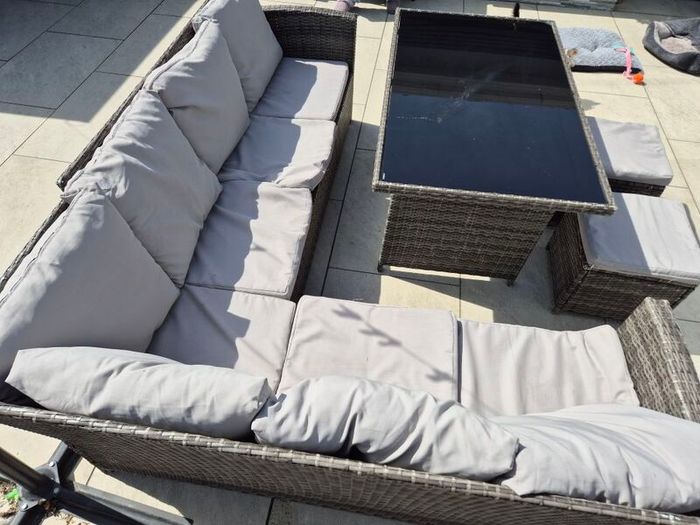 Rattan garden Furniture Set with cushions