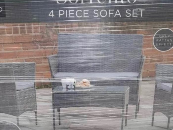 Sorento 4 Pce Garden Sofa Set (Grey)