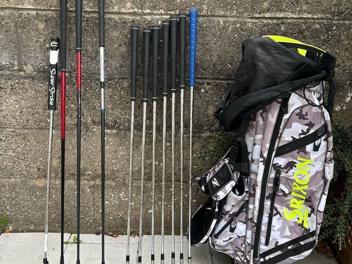 Full set of left handed golf clubs