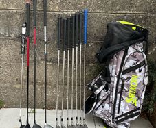 Full set of left handed golf clubs