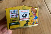 Vintage Beauty Saving Bank Post Office Tin Piggy