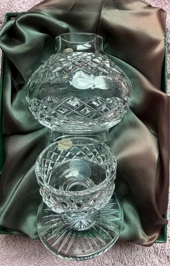 Rare 1980's Vintage Tyrone Crystal Foyle Tealight/Candle Holder