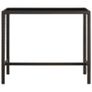 7 Piece Garden Bar Set Poly Rattan Brown Image 3