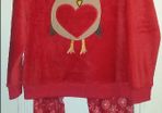 BNWT Rock&Rags red fleece pyjamas size UK16/18 EU44/46 Postage included