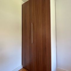 Two door walnut effect wardrobe | similar to IKEA PAX