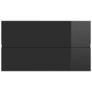 Sink Cabinet with Built-in Basin High Gloss Black Chipboard Image 8