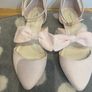 Blush Pink Bow Shoes - New Image 3