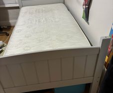 Single bed with mattress