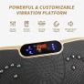 Vibration Plate Exercise Machine, Whole Body Workout Fitness Vibration Plate, Vibration Power Plate with Resistance Bands,Slim Vibration Platform for Home Training & Shaping,99 Levels Image 3