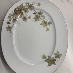 Noritake Ireland serving plate | vintage floral | large oval
