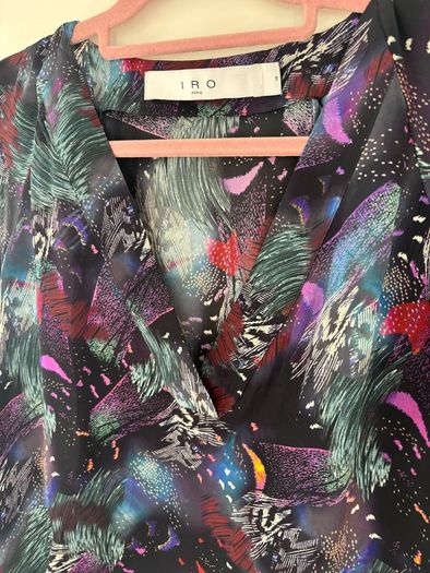 IRO long sleeve silk top
