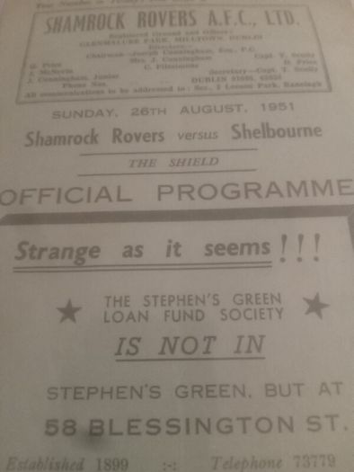 league of Ireland Programmes