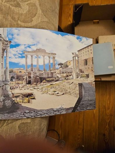 Archaeological Rome. Including 24 Transparent Overlays With Artist's Renditions Of Ancient Rome,ostia And Pompeii. Large Volume Paperback In Good Condition.  See Photos For Condition.