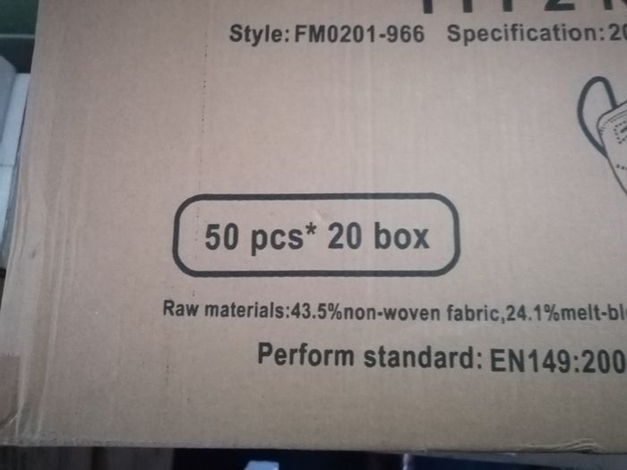 FFP2 Face Masks (2000 in total)