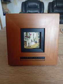 Vintage Columbia TriStar International Television Framed Miniature Art