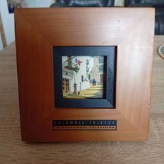 Vintage Columbia TriStar International Television Framed Miniature Art