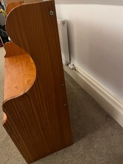 Wooden storage bench