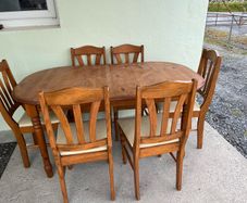 Dining table and chairs