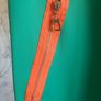 Spanish designer boutique Cocoa dress resort vacation cruise party wedding guest green orange zips colour block Image 2