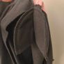Black cotton blazer with pink details, size 8 Image 4